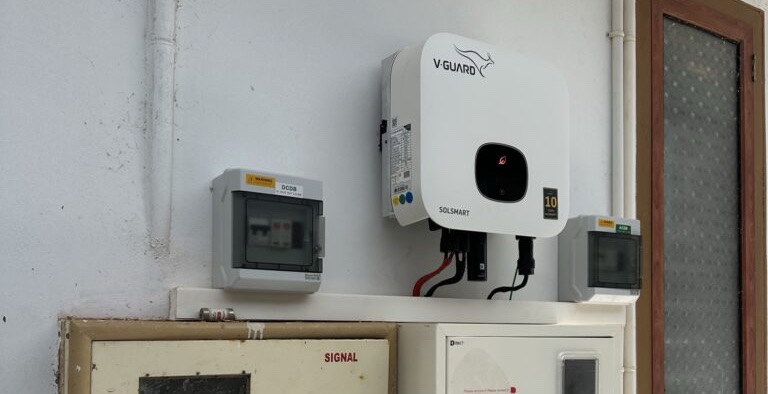 Vguard Ongrid Solar Inverter Installed in Chittarikkal Kasaragod