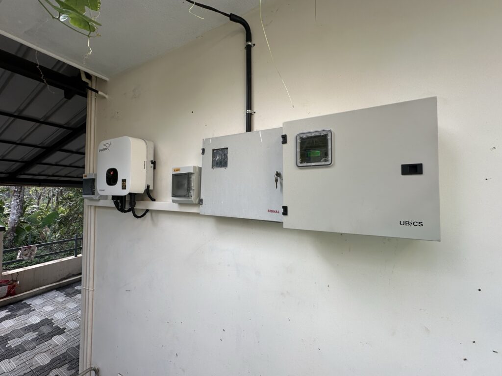 Vguard Ongrid solar inverter installed in chittarikkal Kasaragod District
