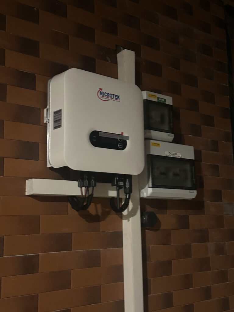 Microtek Ongrid Solar inverter installed in Irinav Kannur