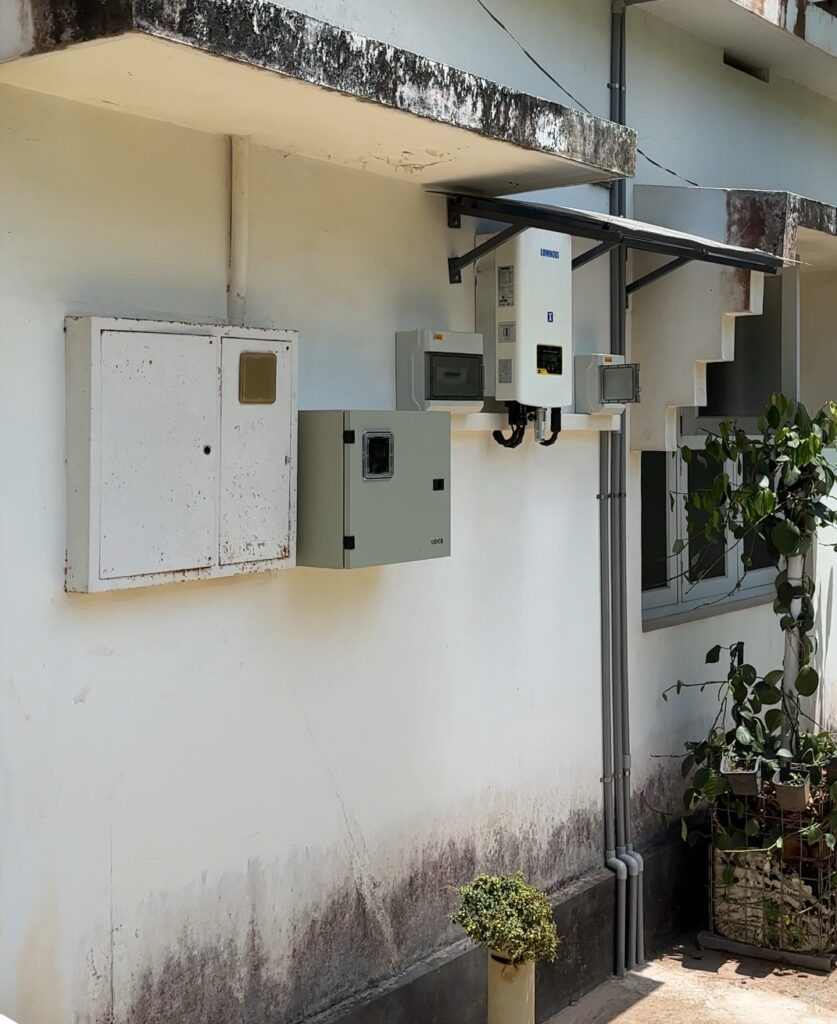 Luminous Ongrid Solar Inverter Installed in Trikaripur Kasaragod District