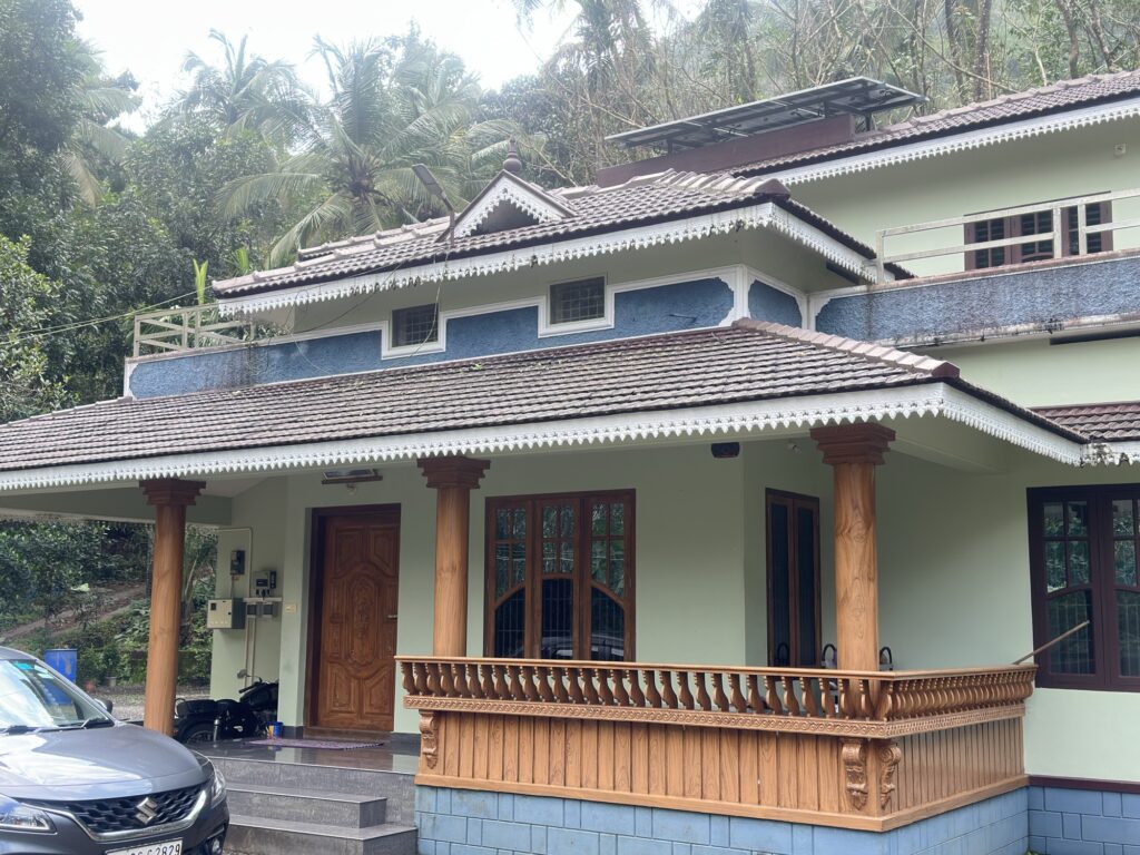 Solar Panel installed in Chittarikkal Kasaragod District