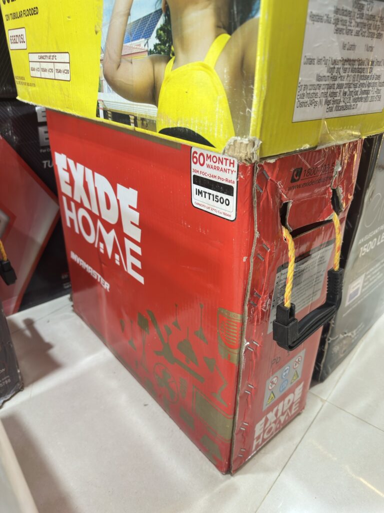 EXIDE IMTT1500 inverter Battery