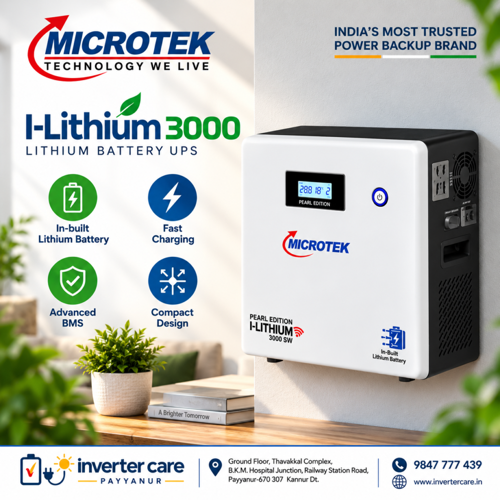 Microtek I lithium 3000 Best lithium battery inverter for 4 bedroom homes